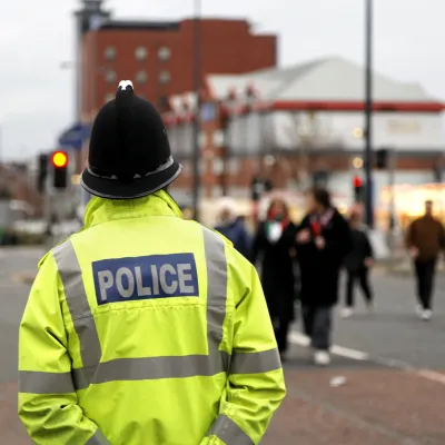 Police officer silhouette 