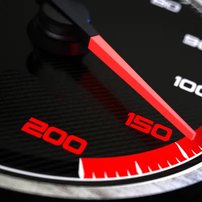 photograph of a meter with a high reading