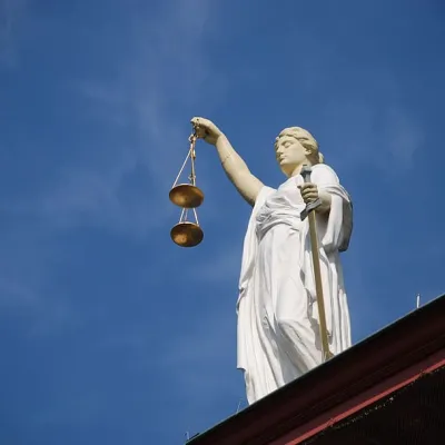 Photograph of Lady Justice statue